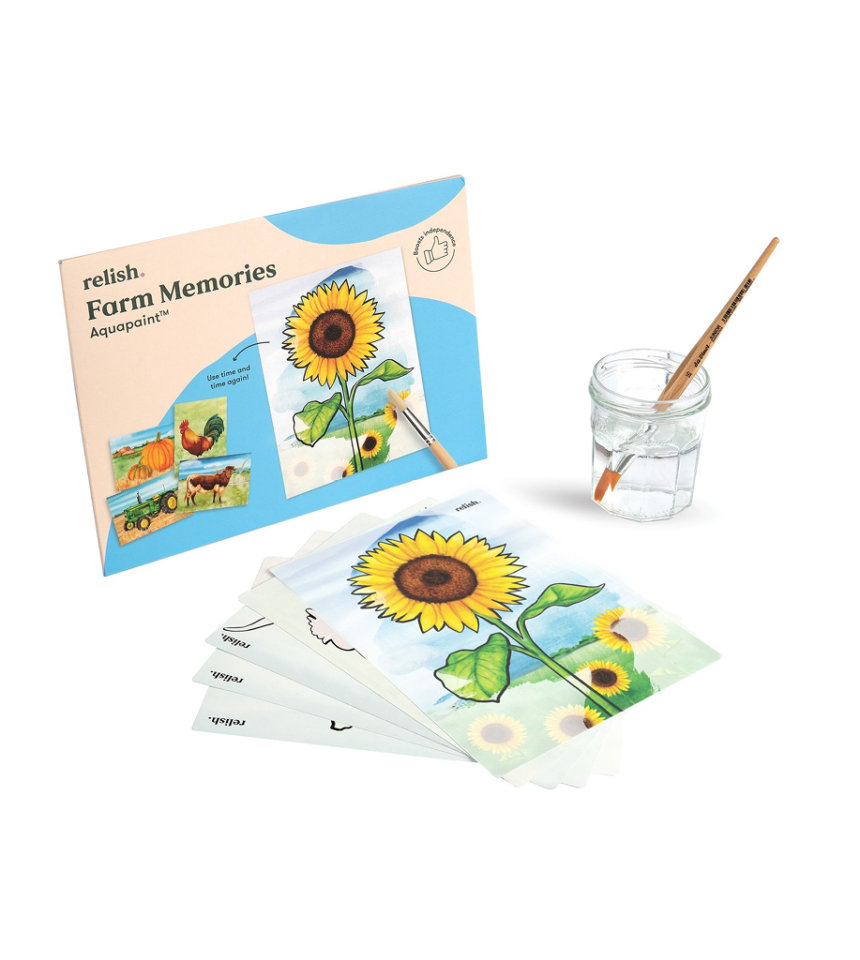 Måla med vatten aquapaint Bondgård 3