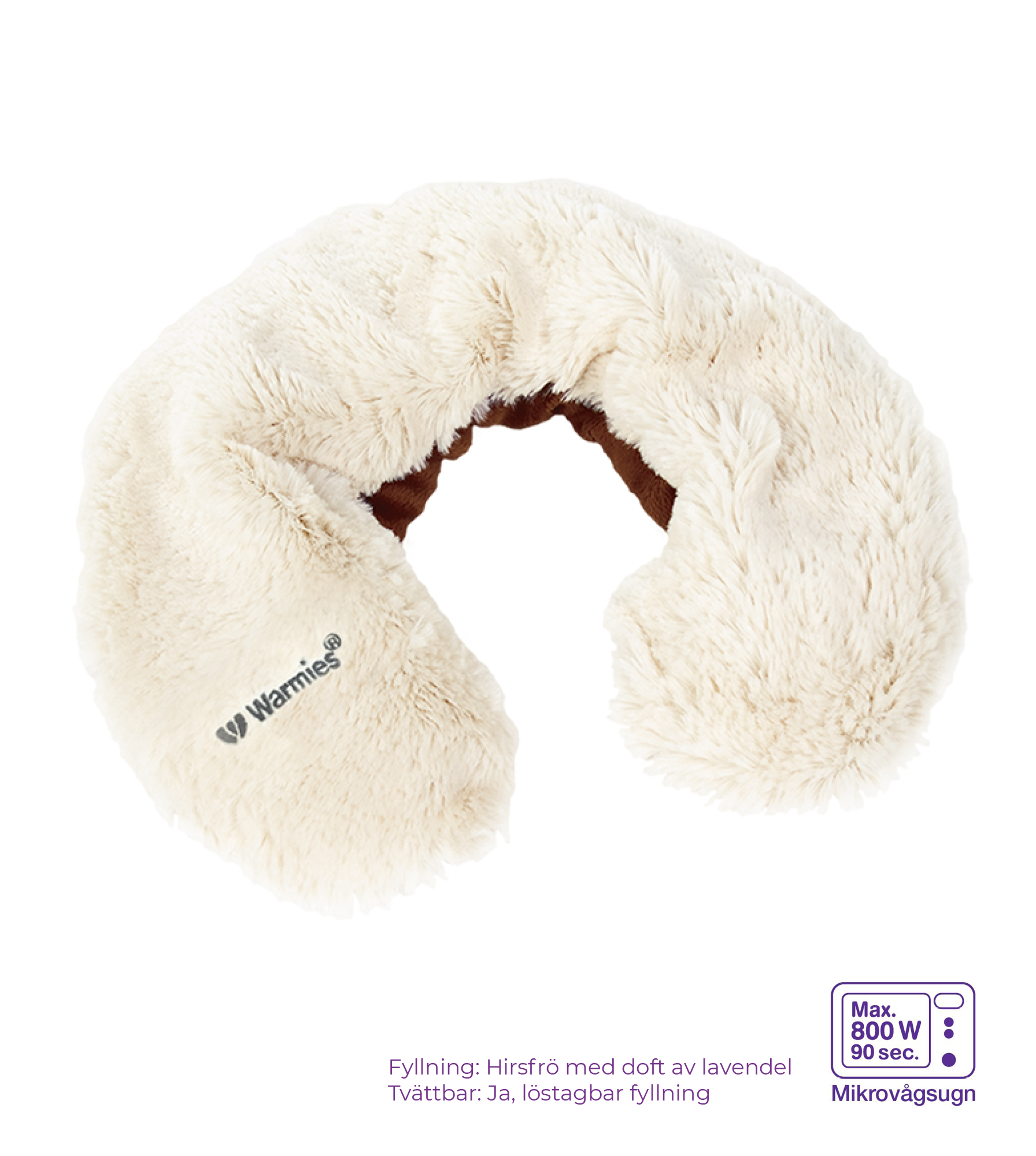 Nackvärmare warmies beige