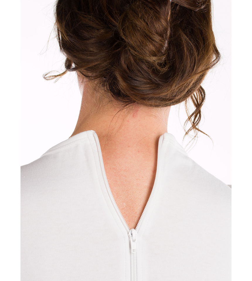 Overall Unisex utan ärm med dragkedja i gren och rygg bak 2050