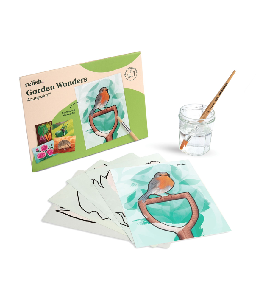 Måla med vatten vattenmålning Trädgård