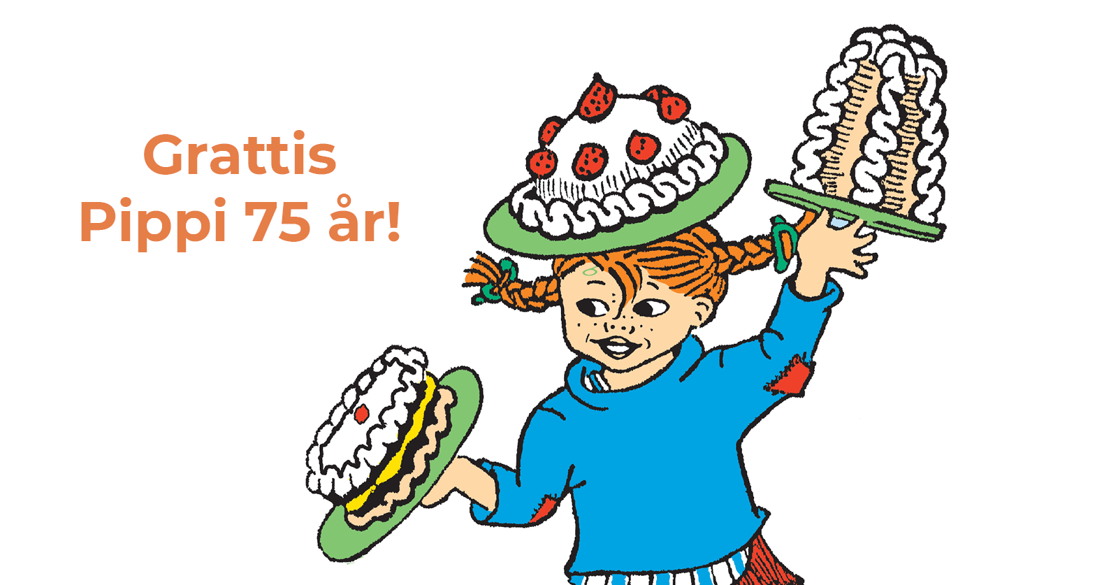 Aktiviteter med Pippi som fyller 75 år !