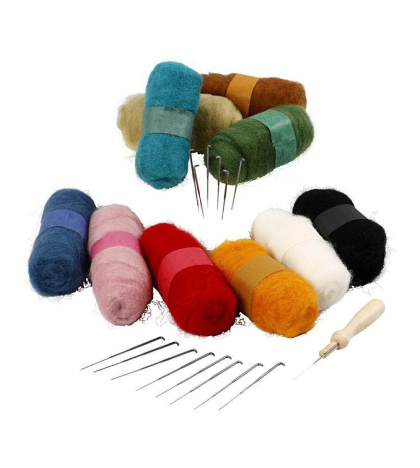 nålfiltning startset Tova Ull torrtova