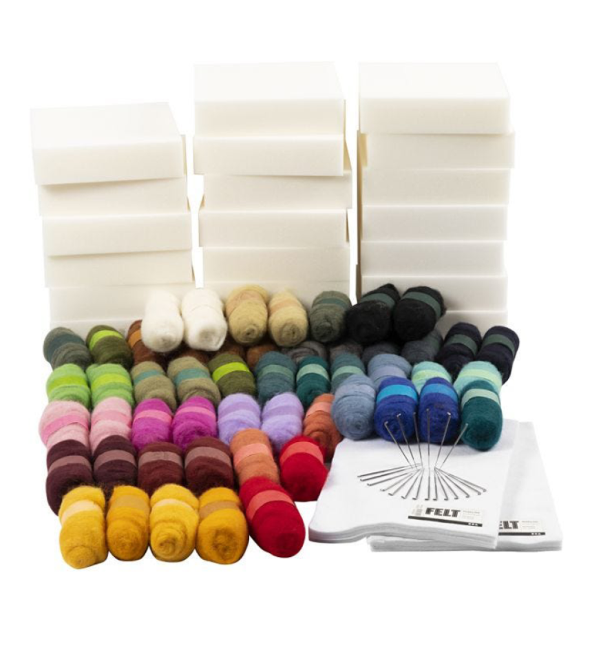 nålfiltning stort set 20 personer Tova Ull torrtova