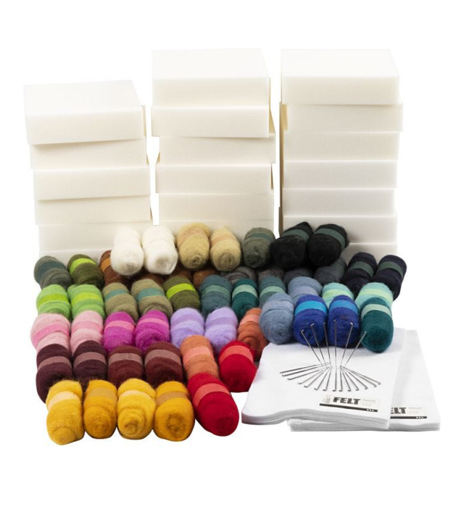 nålfiltning stort set 20 personer Tova Ull torrtova