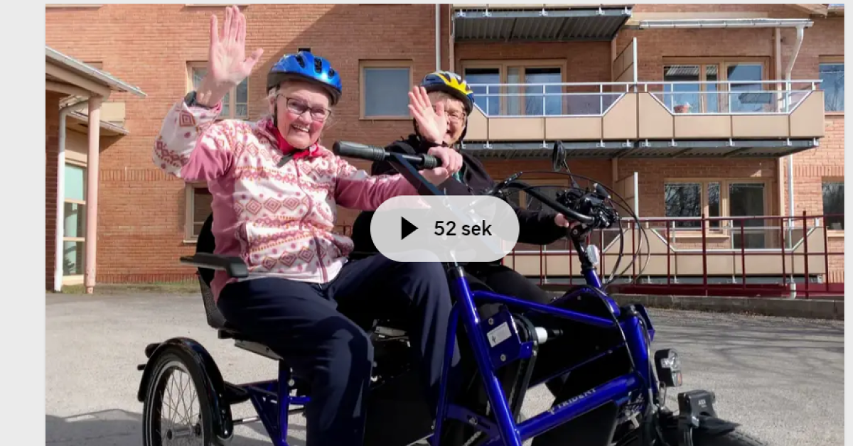 Parcykel ger glädje i Arvidsjaur