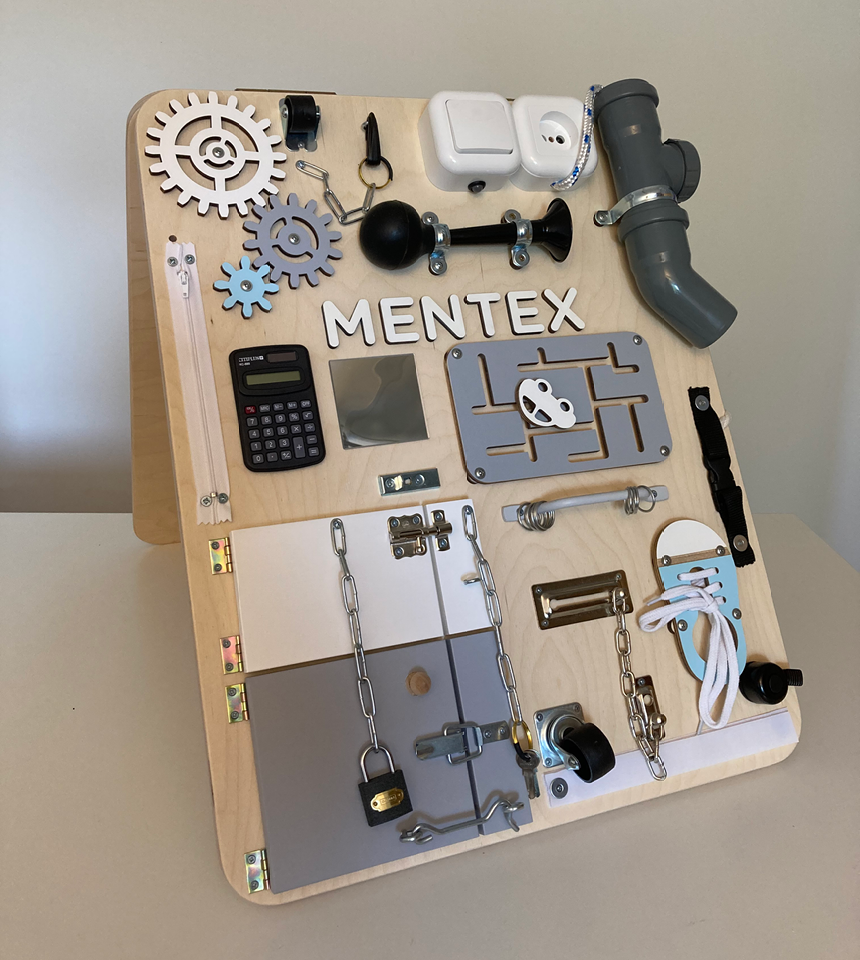 Låstavla , aktivitetstavla , kulbana -stimulerar aktiva fingrar