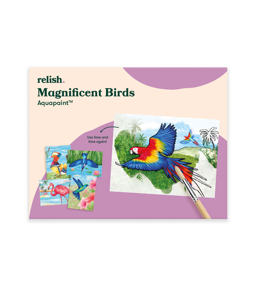 Måla med Vatten Fåglar