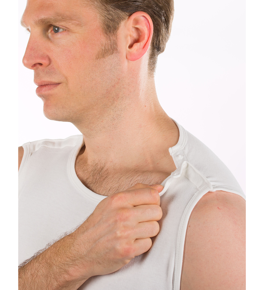 Body unisex med tryckknappar på axlar och i gren 2040 - Bild 2