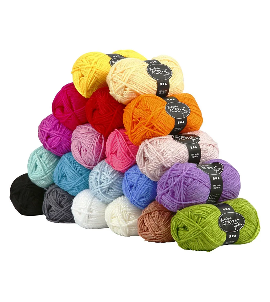 Akryl garn pyssel sticka virka 42181