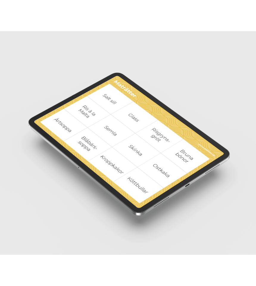 Bingo maträtter att skriva ut