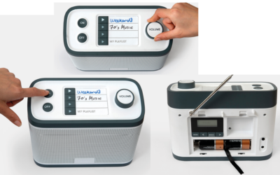 Enkel radio och musikspelare för person med demens
