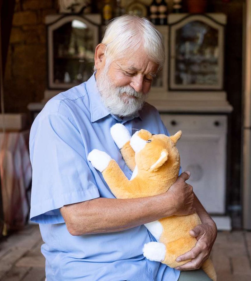 Digital terapikatt, tvättbar robi care röd