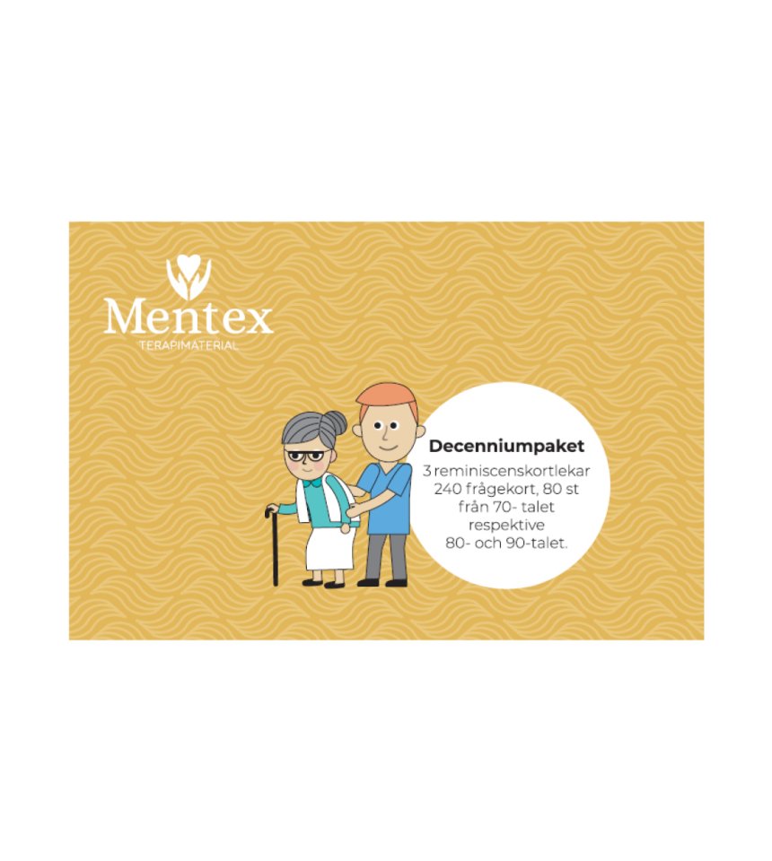 Decenniumpaketet Mentex 70 80 90 NYHET!